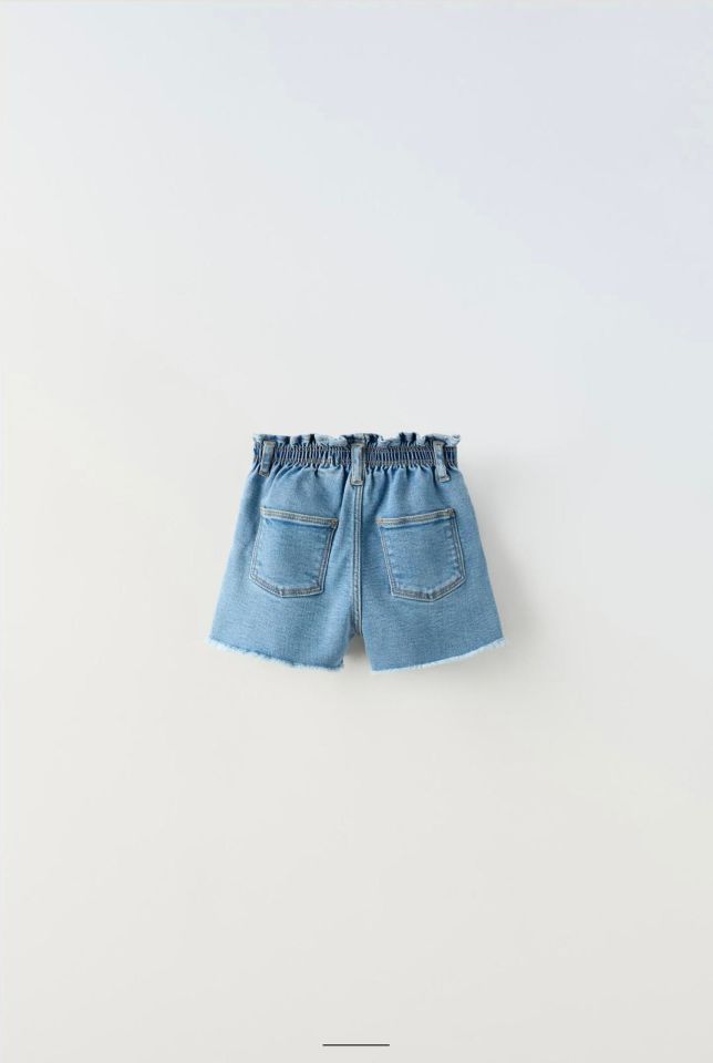 Paperbag Denim Şort