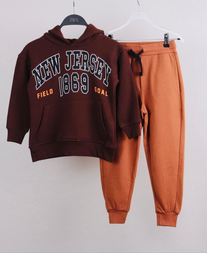 New Jersey Kahve Turuncu Kışlık Takım