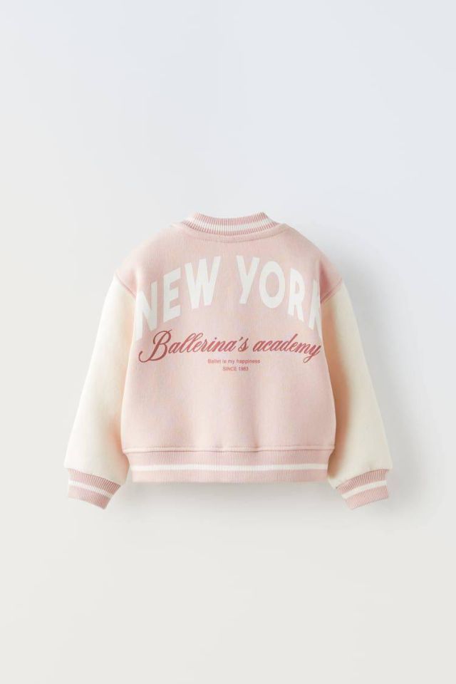 Açık Pembe New York Kolej Ceketi