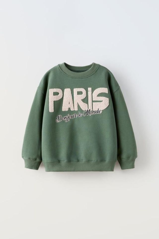 Paris Süzene Nakışlı Yeşil Gri Şardonlu Takım