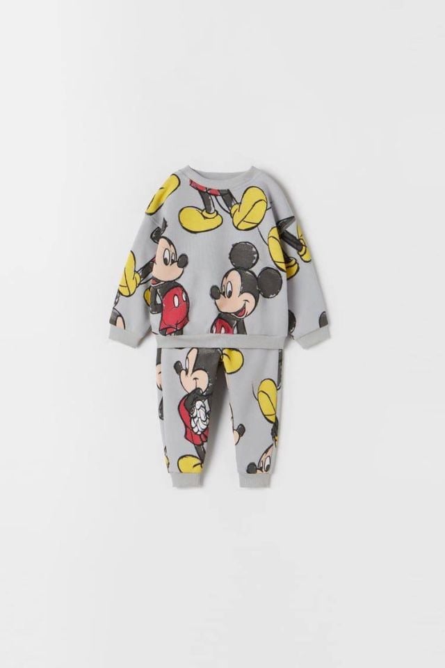 Gri Mickey Mouse Kışlık Takım