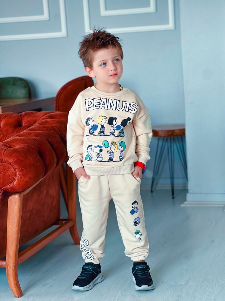 Peanuts Bej Takım