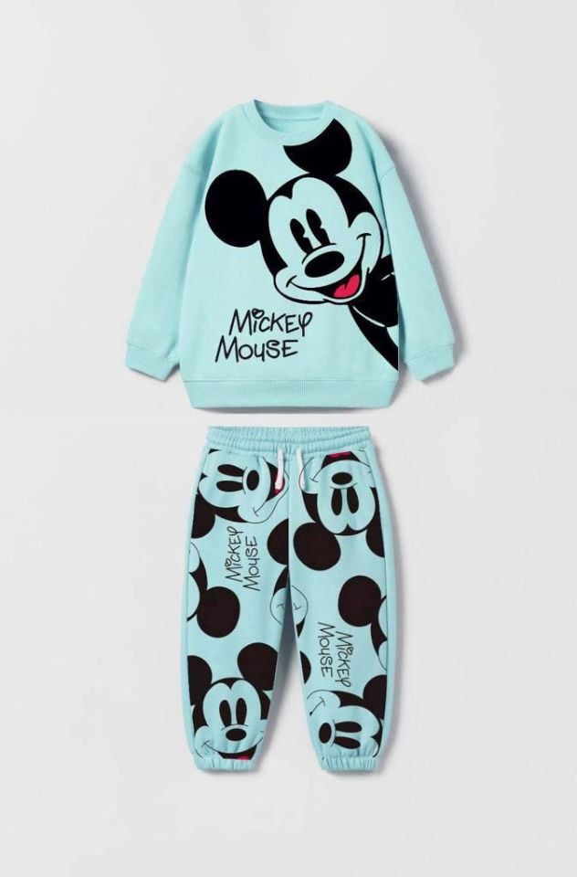 Mavi Mickey Mouse Takım