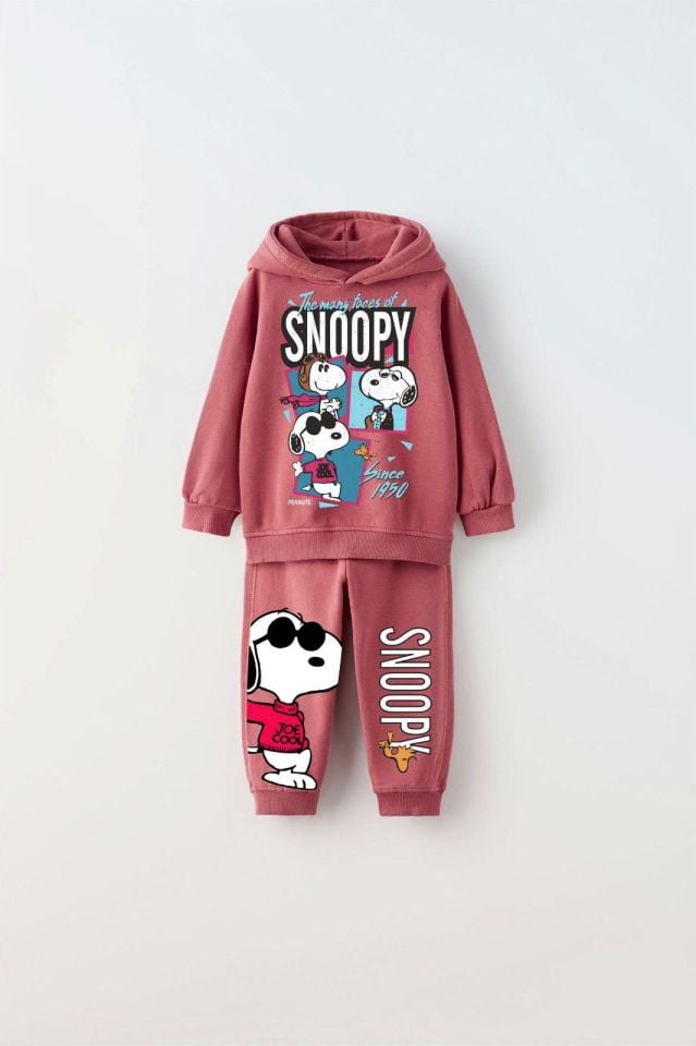 Snoopy Kapüşonlü Kışlık Takım