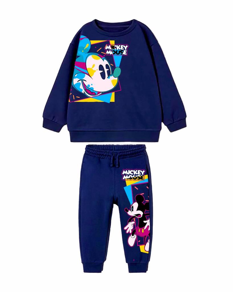 Lacivert Mickey Mouse Renkli Takım