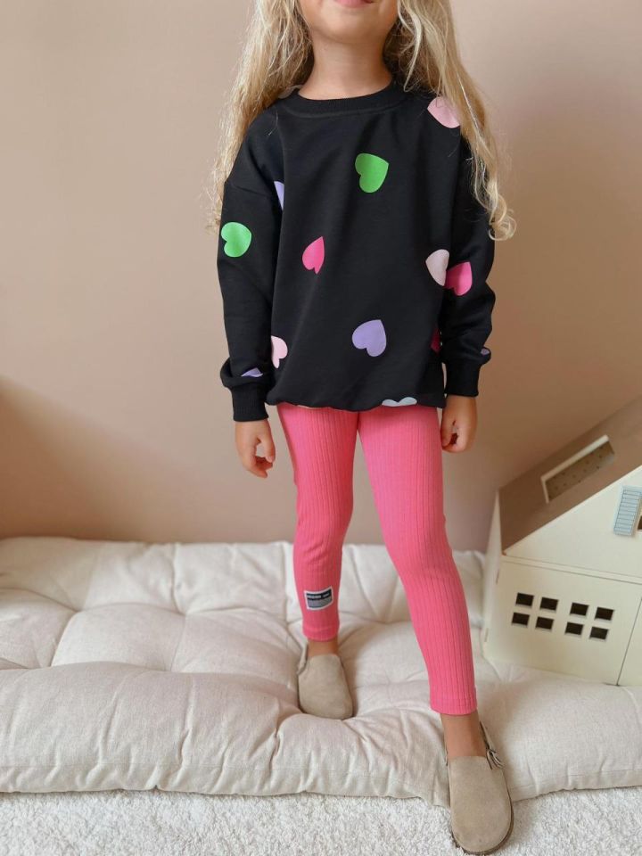 Rengarenk Kalpli Pembe Uzun Taytlı Takım
