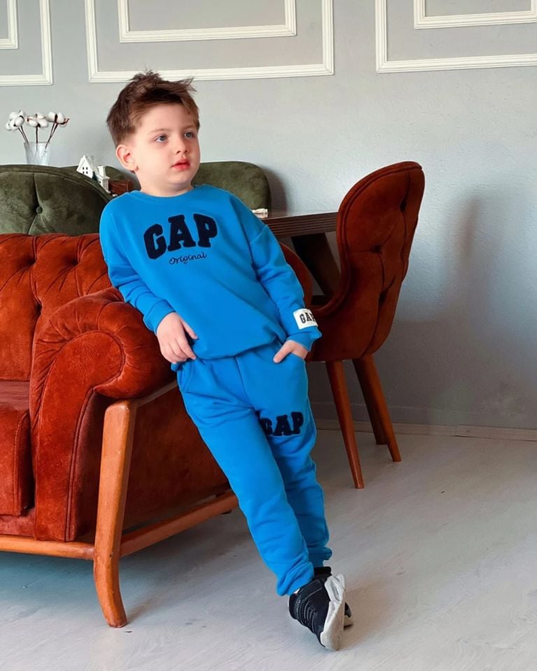 Mavi Süzene Logo Nakışlı Kışlık Takım