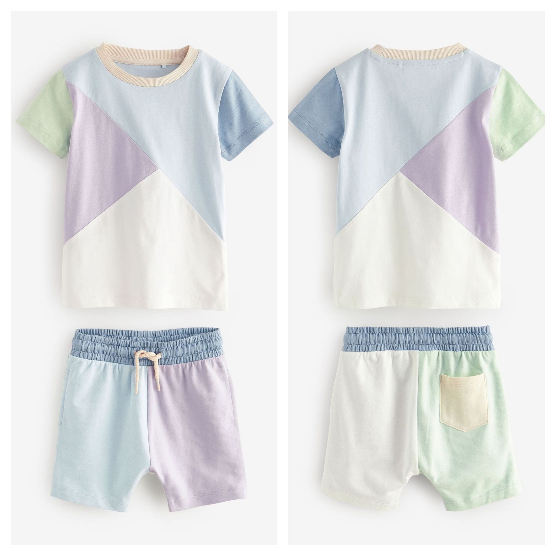 Unisex Pastel Tonlarda Yazlık Takım