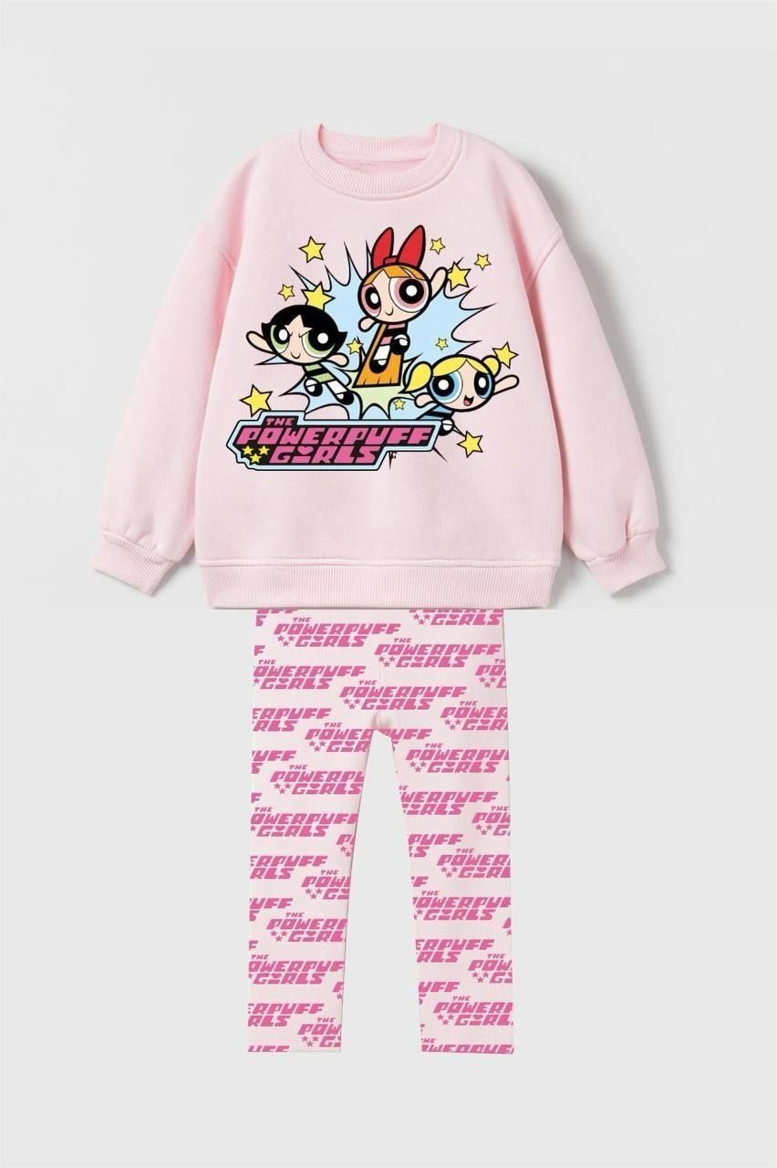 The Powerpuff Girls Taytlı Pembe Takım