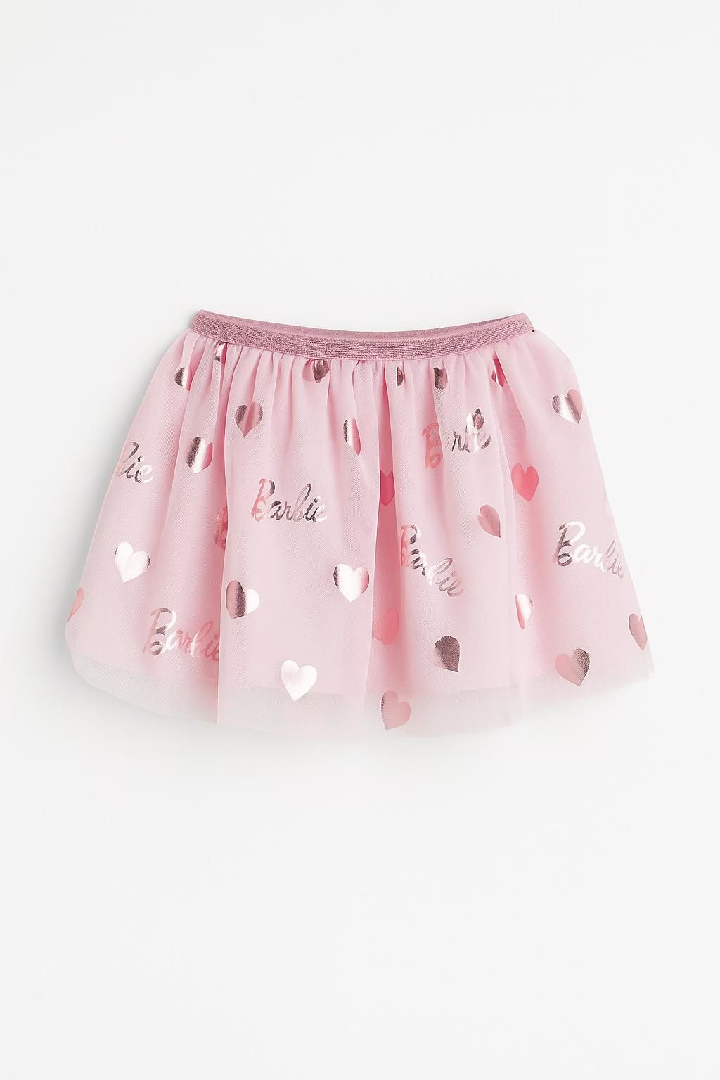 Pembe Barbie Baskılı Tütü Etek