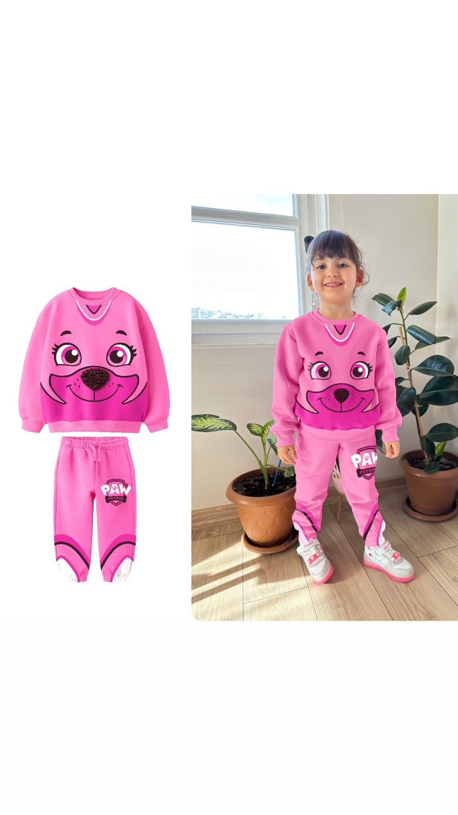 Pembe Paw Patrol Kışlık Takım
