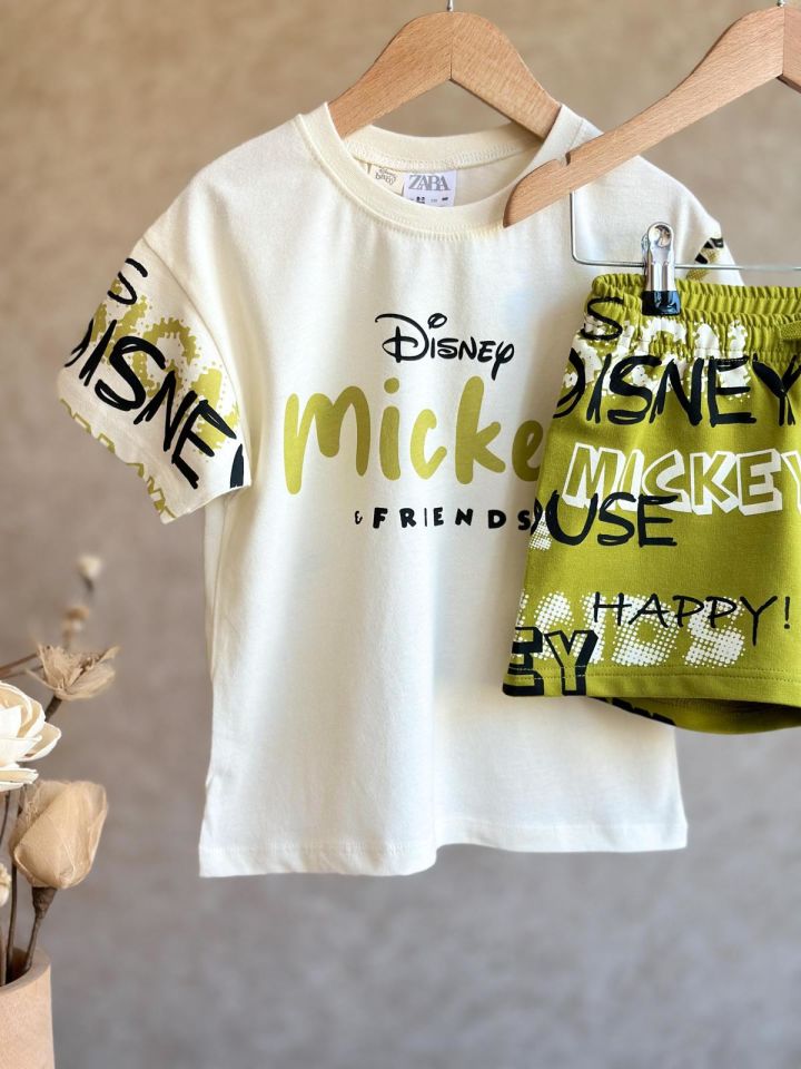 Yeşil Mickey Mouse Takım