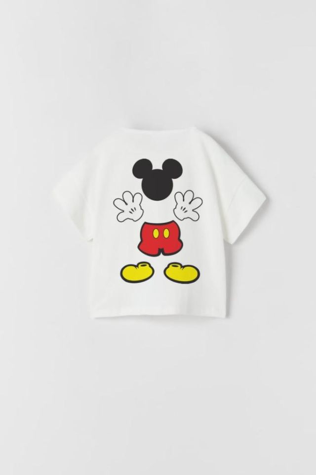Siyah Beyaz Mickey Mouse Şortlu Takım