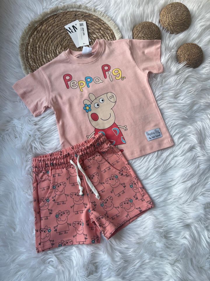 Peppa Pig Şortlu Takım