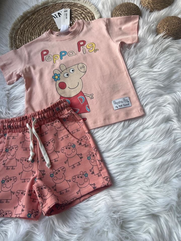 Peppa Pig Şortlu Takım