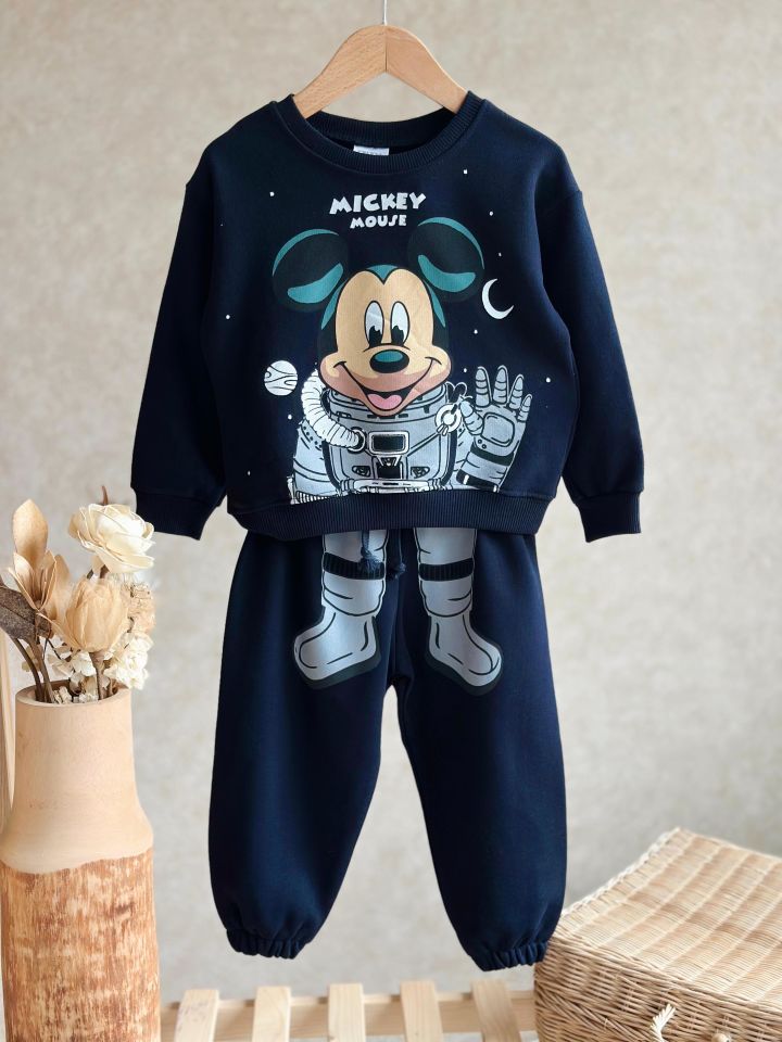 Mickey Mouse Astronot Baskılı Takım