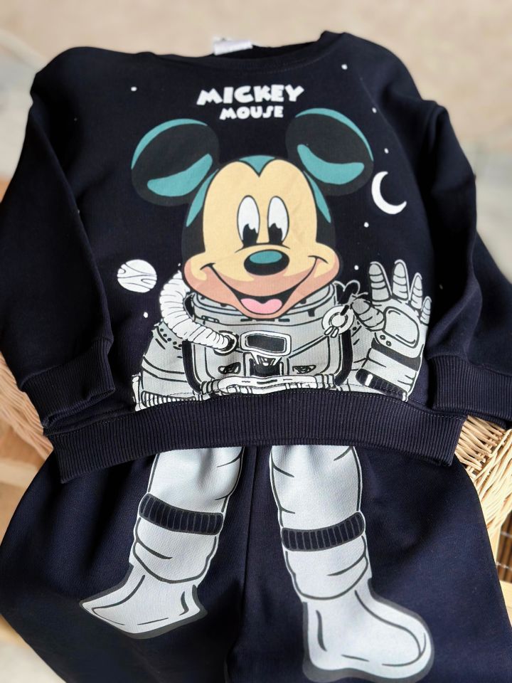 Mickey Mouse Astronot Baskılı Takım
