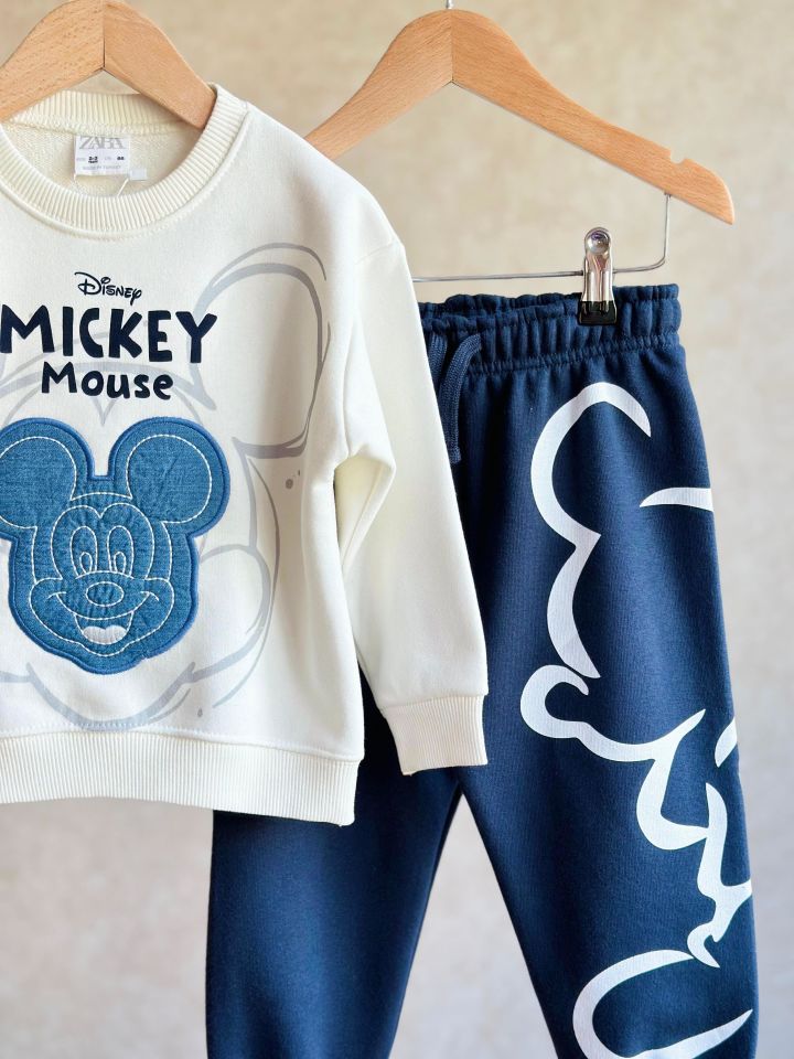 Mickey Mouse Nakış İşlemeli Takım