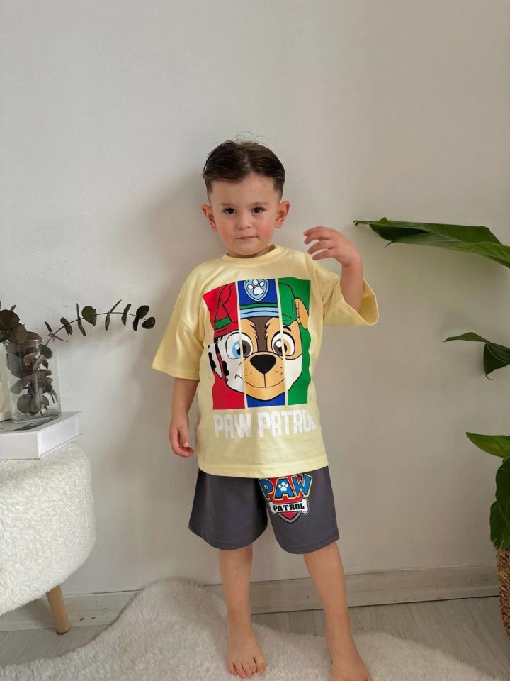 Paw Patrol Antrasit Şortlu Takım