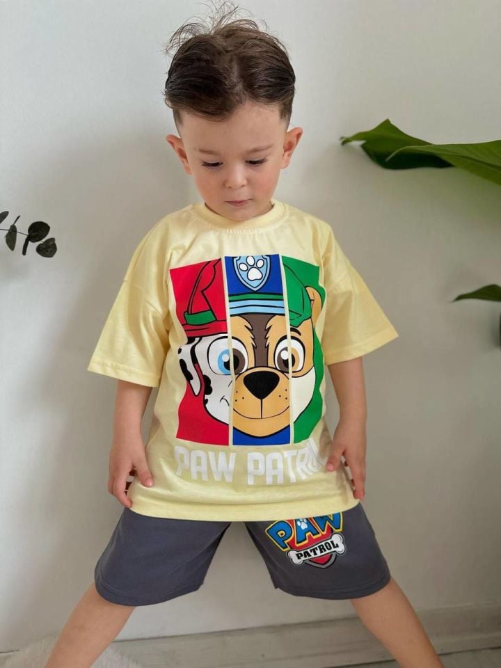 Paw Patrol Antrasit Şortlu Takım