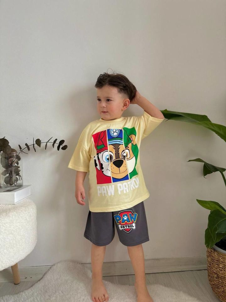 Paw Patrol Antrasit Şortlu Takım