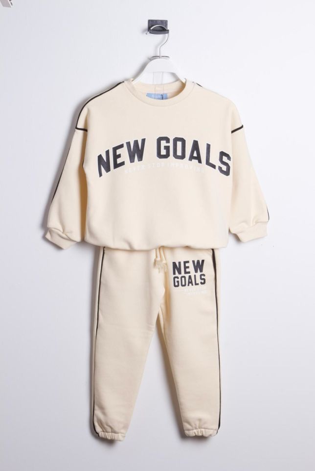 Krem New Goals Kışlık Takım