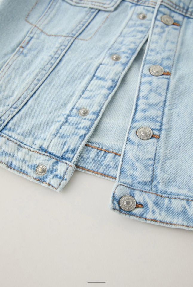 Çıt Çıt Düğmeli Unisex Kot Ceket