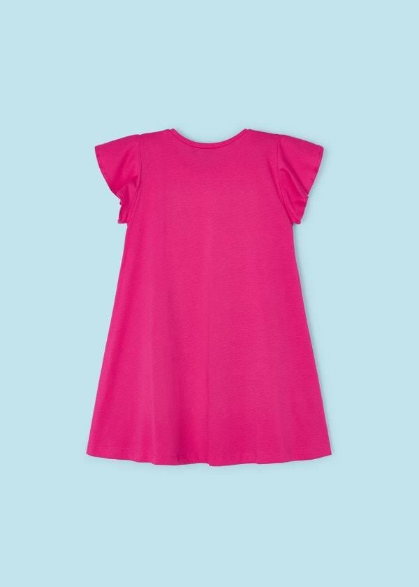 Pembe Çantalı Elbise
