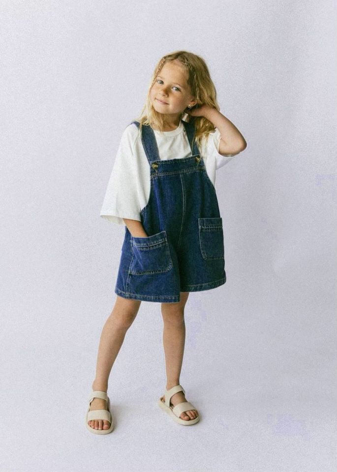 La'ciel Paris Unisex Yumuşak Kot Salopet