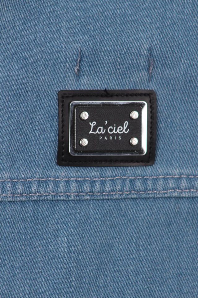 La'ciel Paris Unisex Mavi Kot Yelek