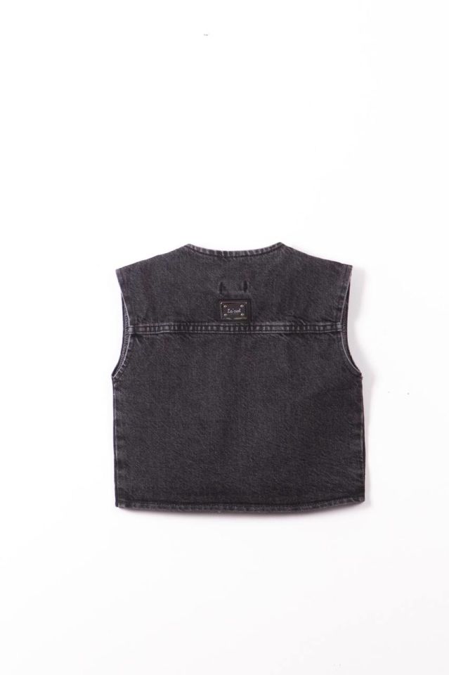 La'ciel Paris Unisex Siyah Kot Yelek