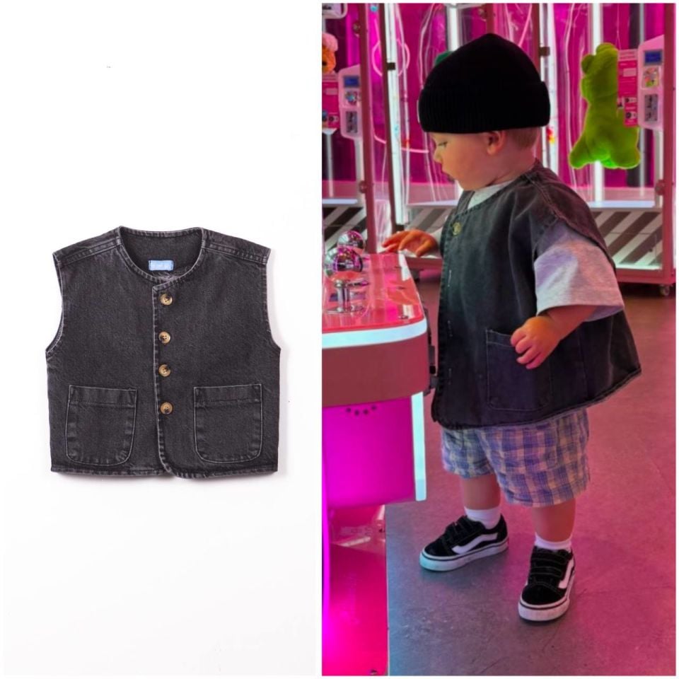 La'ciel Paris Unisex Siyah Kot Yelek