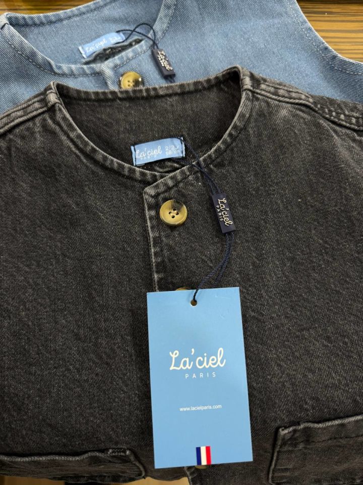 La'ciel Paris Unisex Siyah Kot Yelek