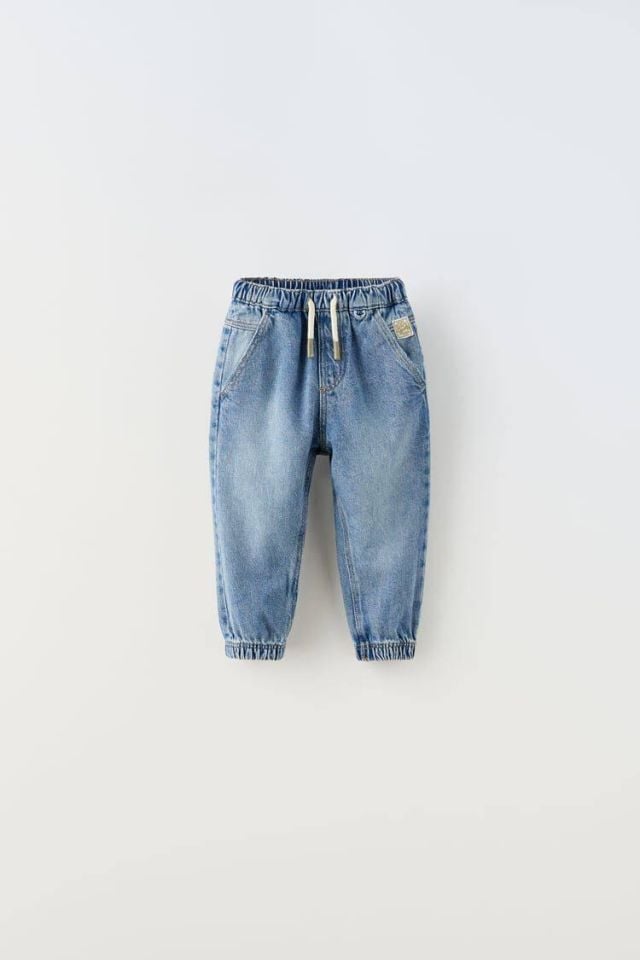 Büzgü İpli Jogger Kot Pantolon