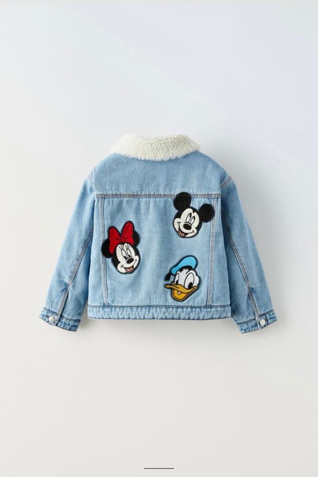 Disney İçi Yünlü Kot Mont