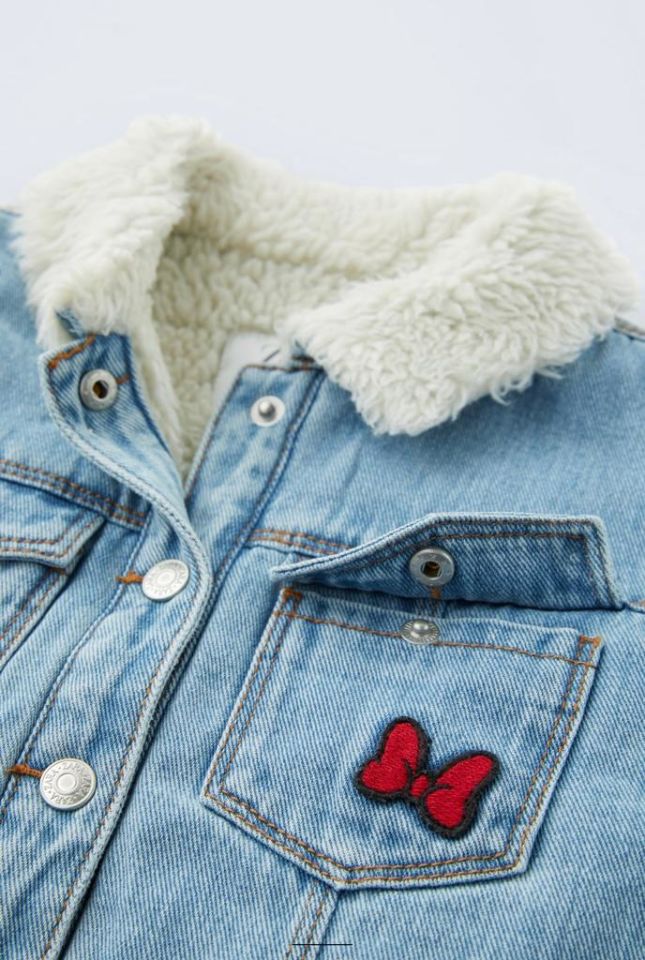 Disney İçi Yünlü Kot Mont