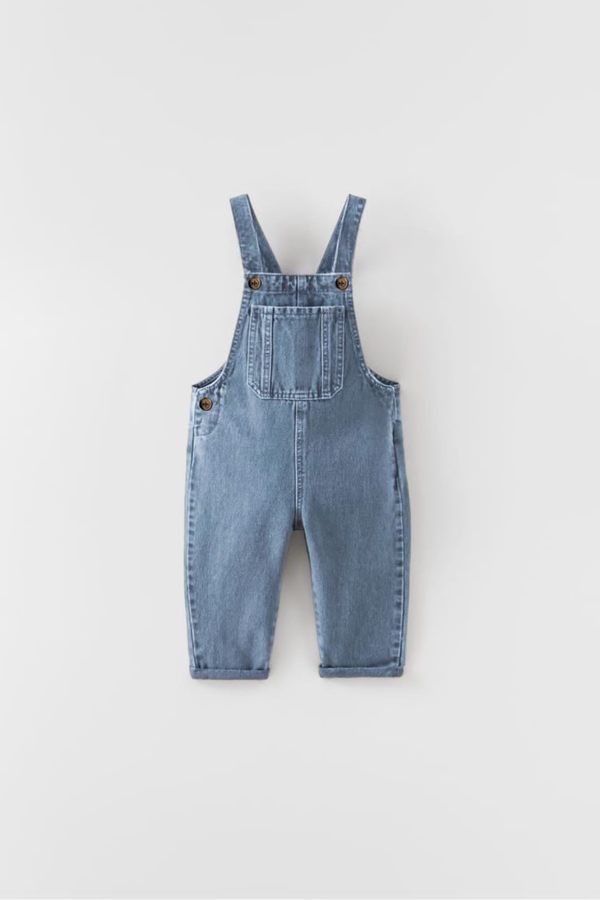 Unisex Mavi Kot Salopet