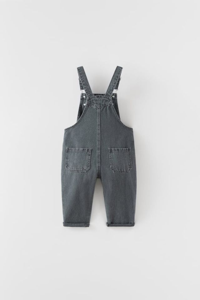 Unisex Siyah Kot Salopet